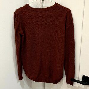 Pink Clover Crew Neck Knit Sweater Burnt Orange - Size M